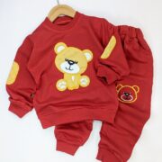 بلوز شلوار بچگانه سر آرنجی تدی کرم پسرانه/دخترانه باکیفیت و ارزان