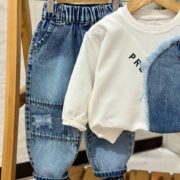 ست لباس بچه یقه گرد