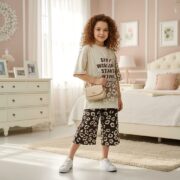 ست بلوز شلوارک پلنگی