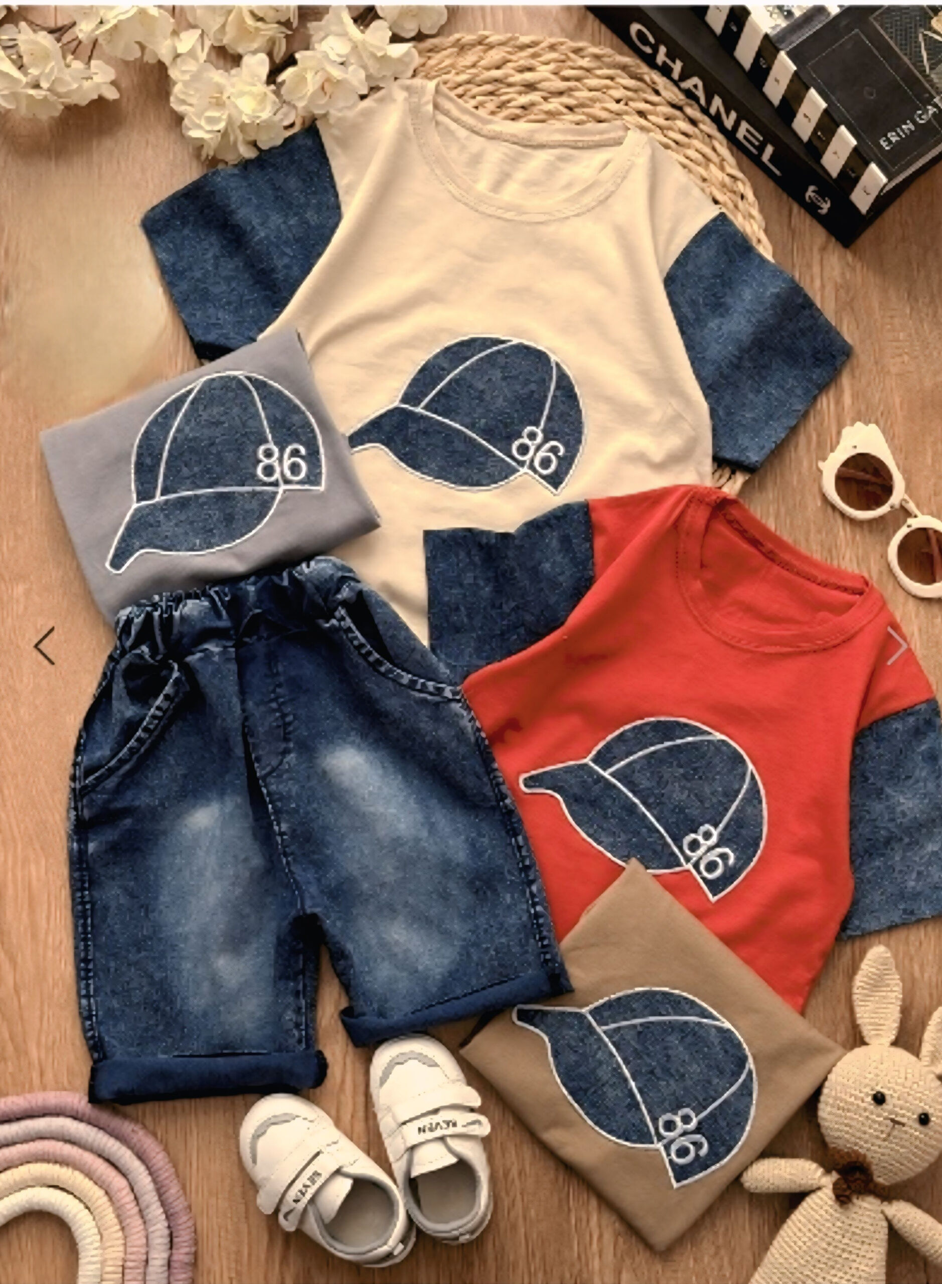 تیشرت شلوارک کلاه