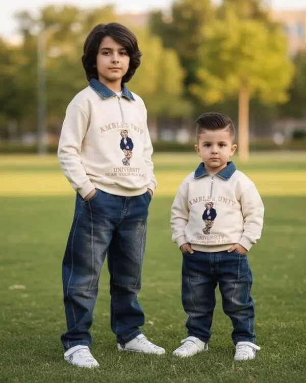 ست دو یقه جین