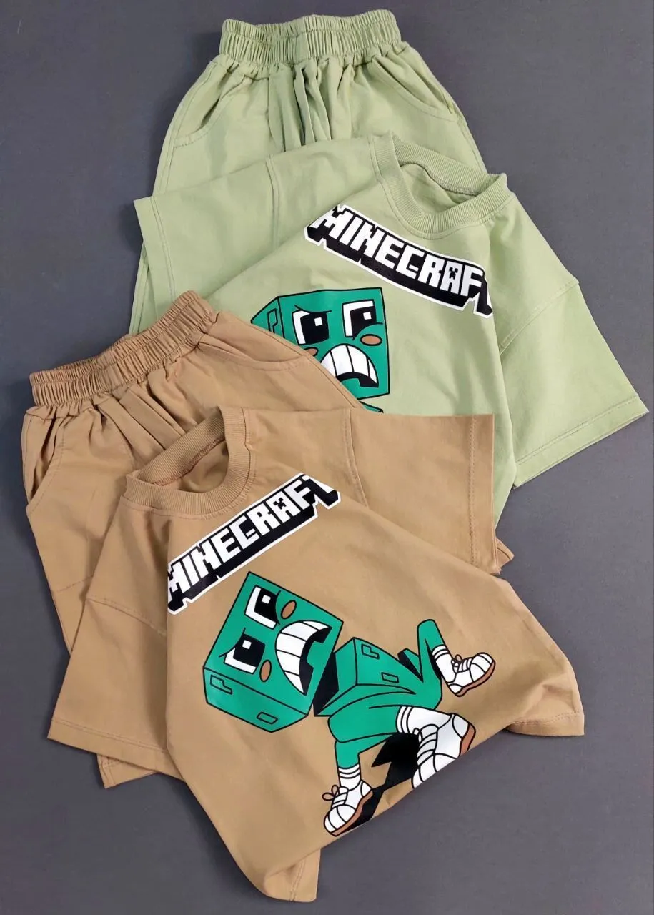 ست راحتی ماینکرافت نسکافه ای پسرانه و دخترانه باکیفیت و ارزان