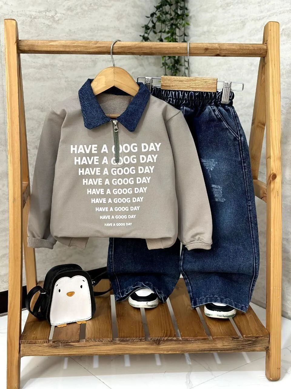 ست عیدانه مجلسی good مشکی پسرانه و دخترانه باکیفیت و ارزان